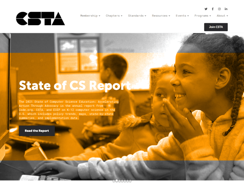 CSTA Website Redesign